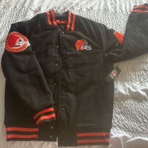 NFL Black and Red Varsity Jacket